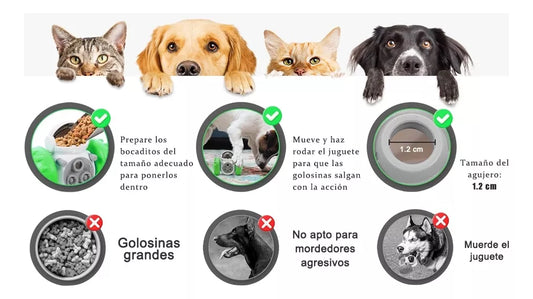 Juguete Interactivo para Perros y Gatos Dispensador De Alimento