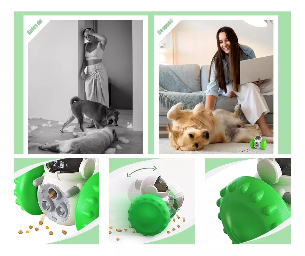 Juguete Interactivo para Perros y Gatos Dispensador De Alimento