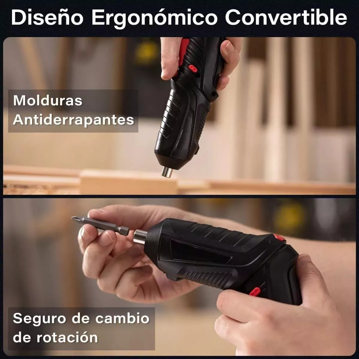 Taladro Destornillador Inalambrico Kit